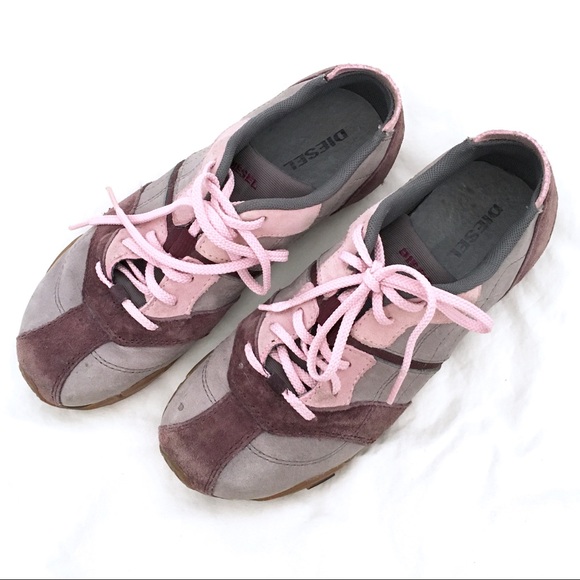 Diesel Shoes - DIESEL Pink & Gray Hugo Fits Like Women’s Size 6.5